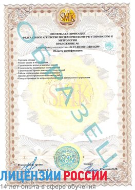Образец сертификата соответствия (приложение) Зеленоград Сертификат ISO 14001